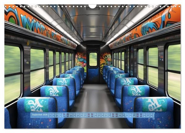 Produktbild: Graffiti Train (Wandkalender 2026 DIN A3 quer), CALVENDO Monatskalender