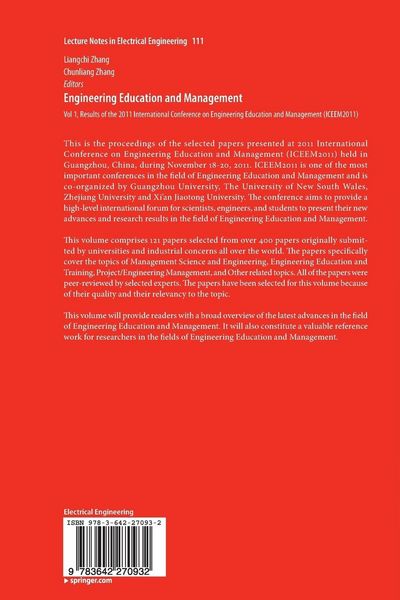 Produktbild: Engineering Education and Management