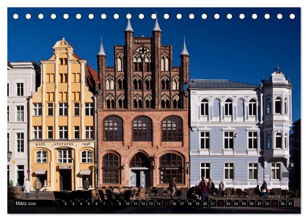 Produktbild: Ostseeperle Stralsund (Tischkalender 2026 DIN A5 quer), CALVENDO Monatskalender