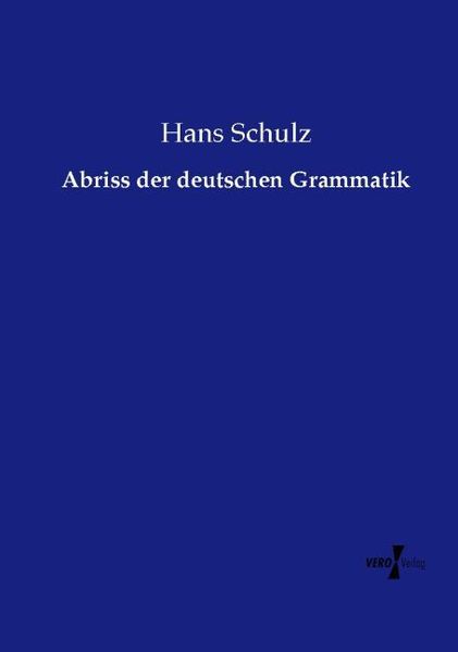 Produktbild: Abriss der deutschen Grammatik