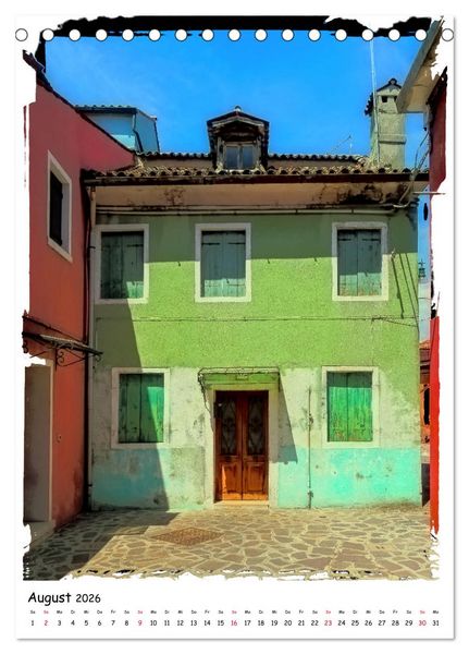 Produktbild: Einblicke in Burano (Tischkalender 2026 DIN A5 hoch), CALVENDO Monatskalender