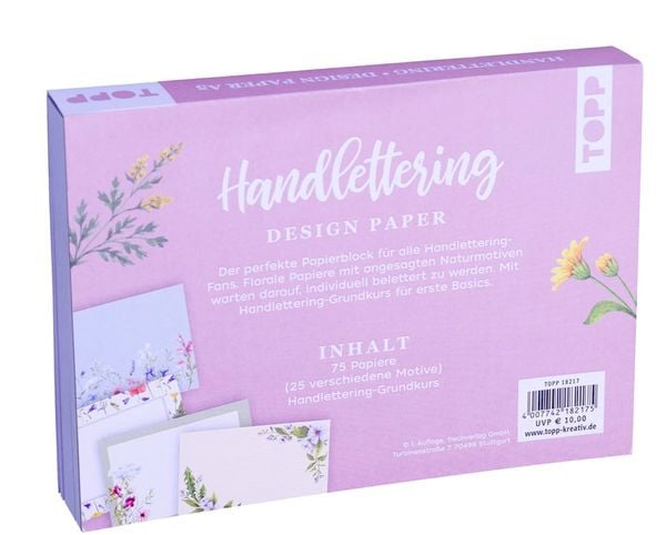 Produktbild: Handlettering Design Paper Block Cottage Dreams A5