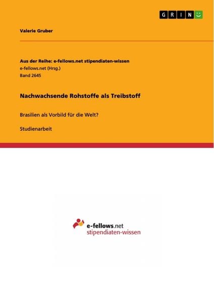 Produktbild: Nachwachsende Rohstoffe als Treibstoff