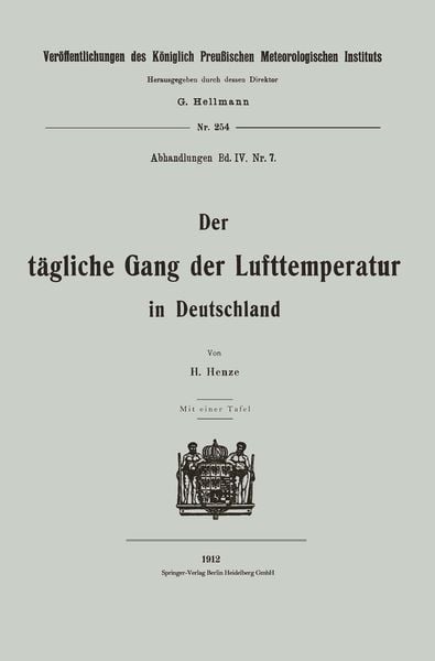 Produktbild: Der t&auml;gliche Gang der Lufttemperatur in Deutschland