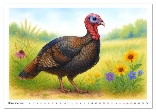 Produktbild: Niedliches Nordamerika (Wandkalender 2026 DIN A2 quer), CALVENDO Monatskalender