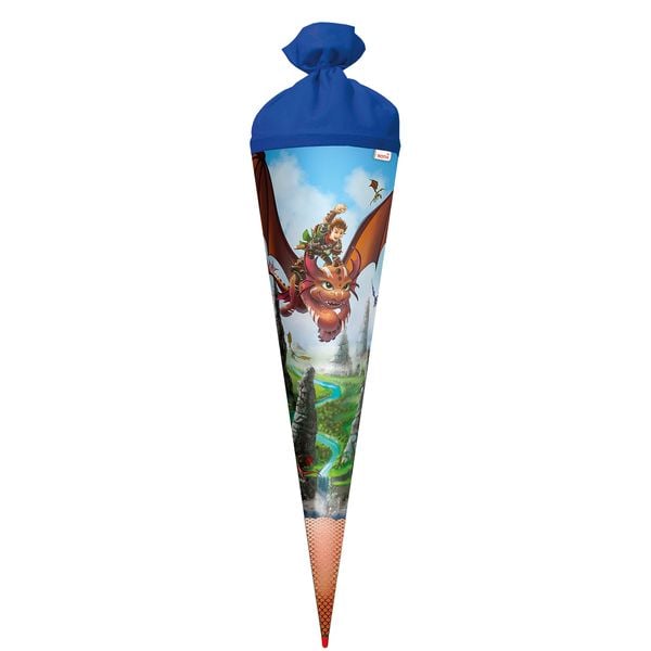 Produktbild: Motiv-Schult&uuml;te 70cm, Drachenj&auml;ger, Effekt