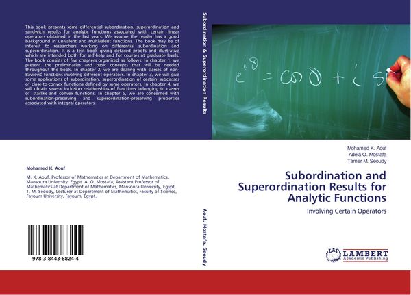 Produktbild: Subordination and Superordination Results for Analytic Functions