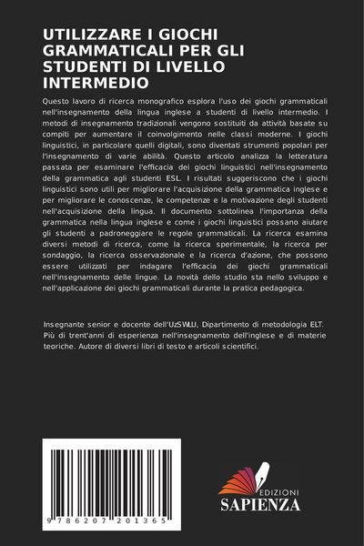 Produktbild: Utilizzare I Giochi Grammaticali Per Gli Studenti Di Livello Intermedio