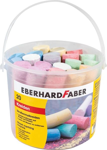 Eberhard Faber 526512 - Straßenmalkreide, 20er Eimer