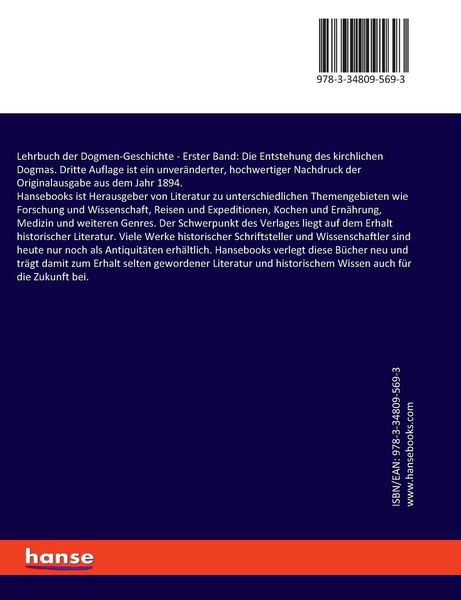 Produktbild: Lehrbuch der Dogmen-Geschichte