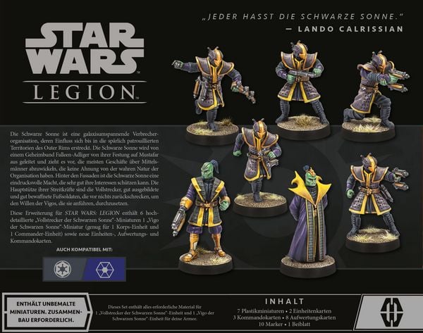 Produktbild: Star Wars Legion - Vollstrecker der Schwarzen Sonne (Spiel)