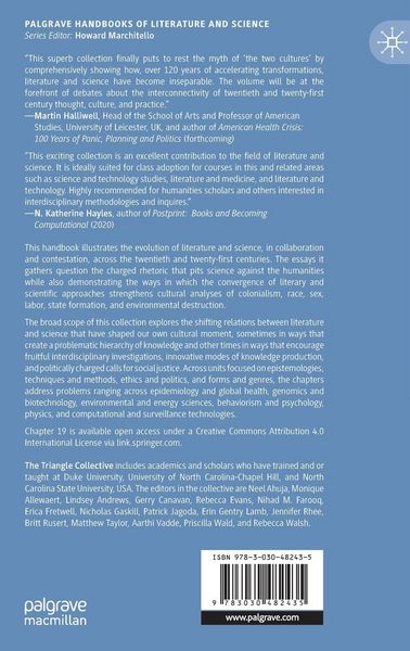 Produktbild: The Palgrave Handbook of Twentieth and Twenty-First Century Literature and Science