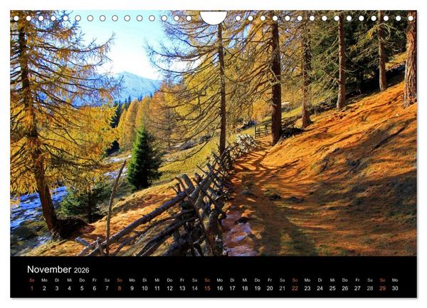 Produktbild: Das Ultental und seine Jahreszeiten (Wandkalender 2026 DIN A4 quer), CALVENDO Monatskalender