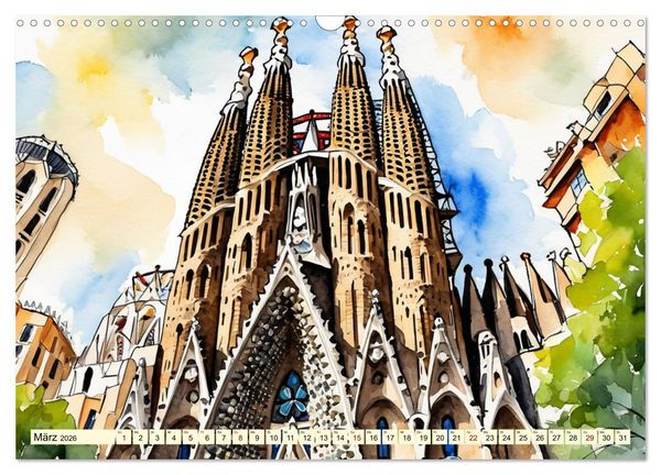 Produktbild: Faszination Spanien (Wandkalender 2026 DIN A3 quer), CALVENDO Monatskalender