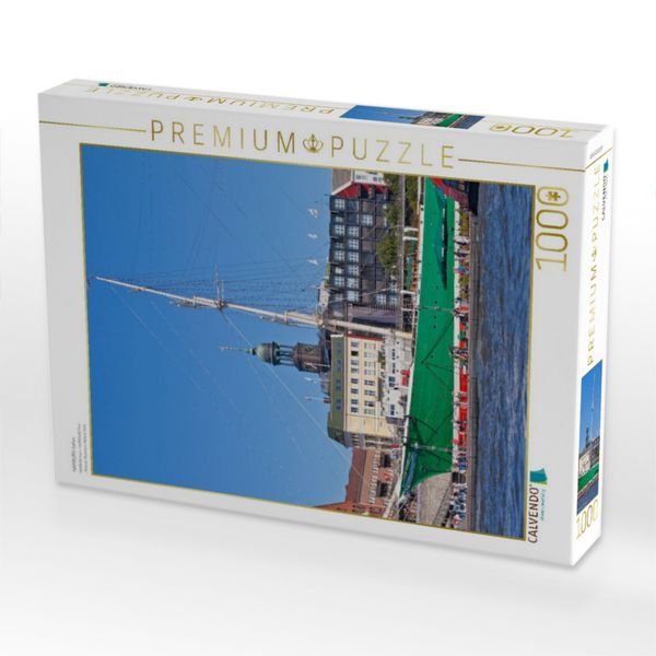 Produktbild: CALVENDO Puzzle HAMBURG Hafen | 1000 Teile Lege-Gr&ouml;&szlig;e 64x48cm Foto-Puzzle f&uuml;r gl&uuml;ckliche Stunden