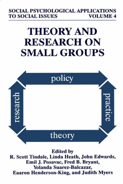 Produktbild: Theory and Research on Small Groups