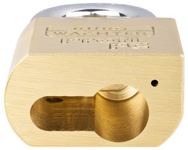 Produktbild: Burg W&auml;chter Profi 116 PC 50 Vorh&auml;ngeschloss Messing Profilzylinder-Vorhangschloss