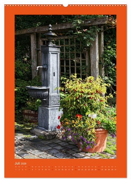 Produktbild: Farbtupferl - Botanischer Garten Augsburg (hochwertiger Premium Wandkalender 2026 DIN A2 hoch), Kunstdruck in Hochglanz