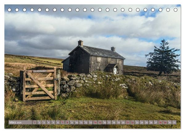Produktbild: Dartmoor, herbe Sch&ouml;nheit im S&uuml;den Englands (Tischkalender 2026 DIN A5 quer), CALVENDO Monatskalender