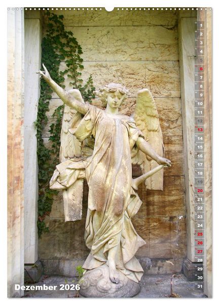Produktbild: Friedhofsengel in Berlin (Wandkalender 2026 DIN A2 hoch), CALVENDO Monatskalender