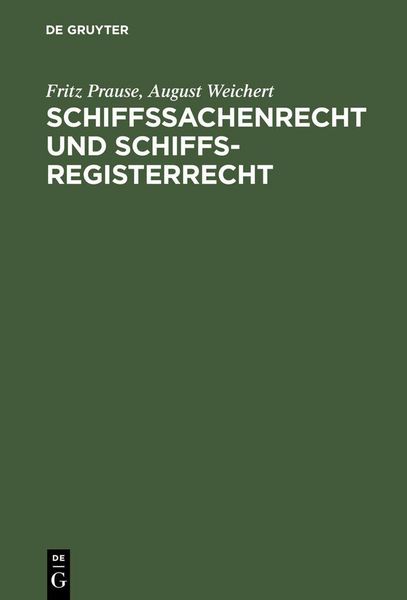 Produktbild: Schiffssachenrecht und Schiffsregisterrecht