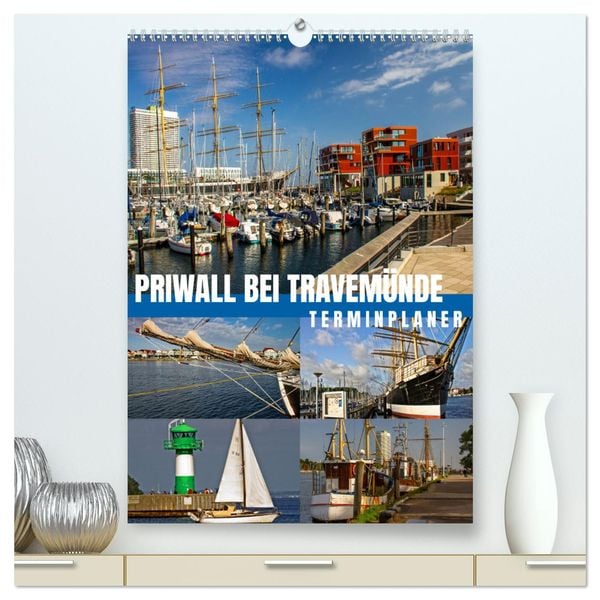 Priwall bei Travemünde – Terminplaner (hochwertiger Premium Wandkalender 2025 DIN A2 hoch), Kunstdruck in Hochglanz