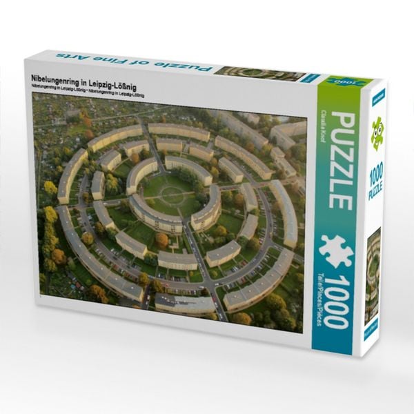 CALVENDO Puzzle Nibelungenring in Leipzig-Lößnig | 1000 Teile Lege-Größe 64x48cm Foto-Puzzle für glückliche Stunden