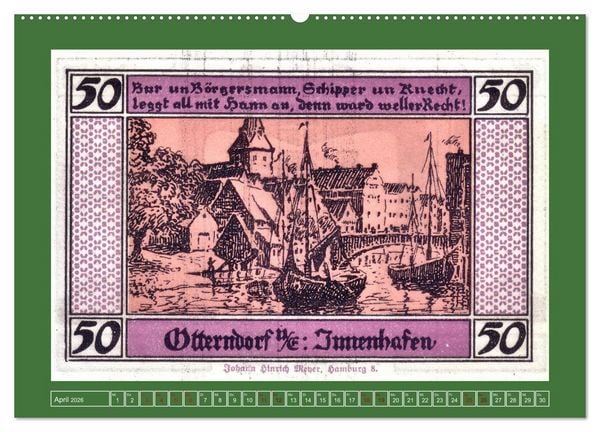 Produktbild: 625 Jahre Otterndorf - Gr&uuml;ne Stadt am Meer (Wandkalender 2026 DIN A2 quer), CALVENDO Monatskalender