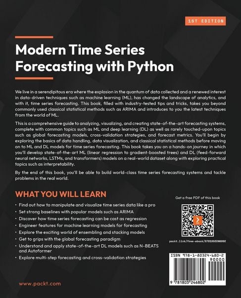 Produktbild: Modern Time Series Forecasting with Python