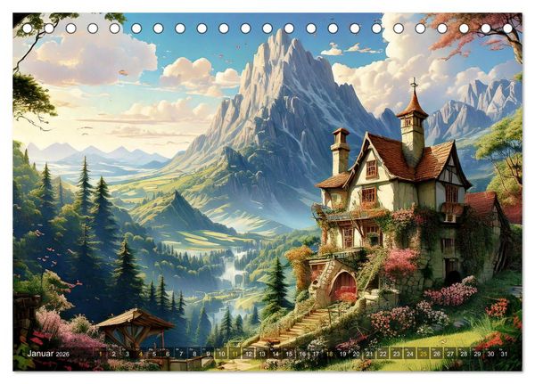 Produktbild: Reise in einer M&auml;rchenwelt (Tischkalender 2026 DIN A5 quer), CALVENDO Monatskalender
