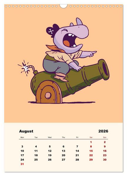 Produktbild: The Funny Pirates (Wall Calendar 2026 DIN A3 portrait), CALVENDO 12 Month Wall Calendar