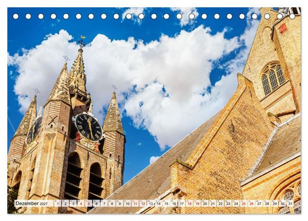 Produktbild: Ein Blick auf Delft (Tischkalender 2027 DIN A5 quer), CALVENDO Monatskalender
