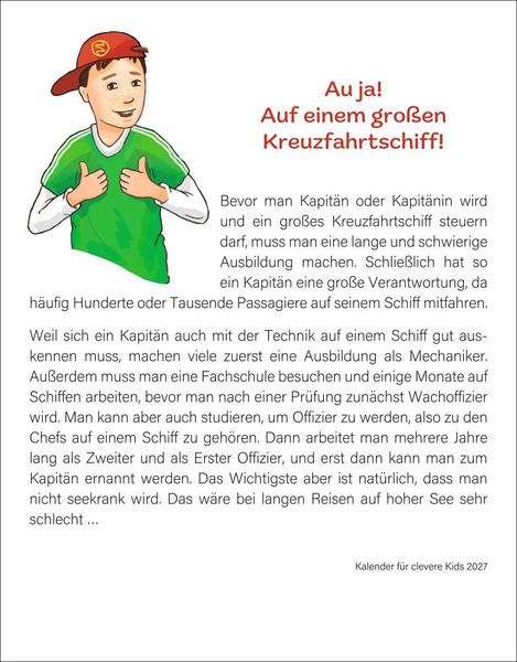 Produktbild: Kalender f&uuml;r clevere Kids Tagesabrei&szlig;kalender 2027