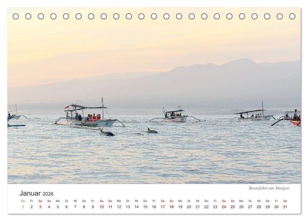 Produktbild: Impressionen einer Reise durch Bali (Tischkalender 2026 DIN A5 quer), CALVENDO Monatskalender