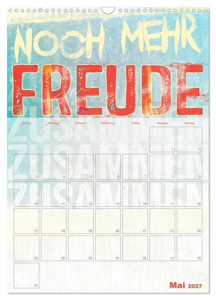 Produktbild: Liebe macht gl&uuml;cklich (Wandkalender 2027 DIN A3 hoch), CALVENDO Monatskalender