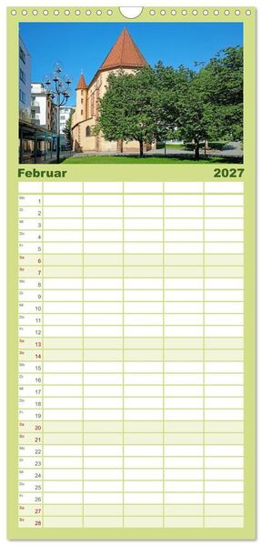 Produktbild: Familienplaner 2027 - So sch&ouml;n ist Pforzheim mit 5 Spalten (Wandkalender, 21 x 45 cm) CALVENDO