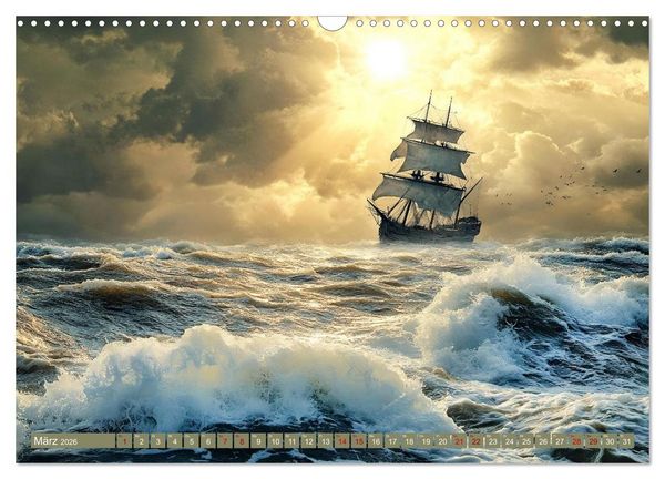 Produktbild: Sturmwarnung an der K&uuml;ste (Wandkalender 2026 DIN A3 quer), CALVENDO Monatskalender