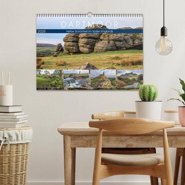 Produktbild: Dartmoor, herbe Sch&ouml;nheit im S&uuml;den Englands (Wandkalender 2026 DIN A3 quer), CALVENDO Monatskalender