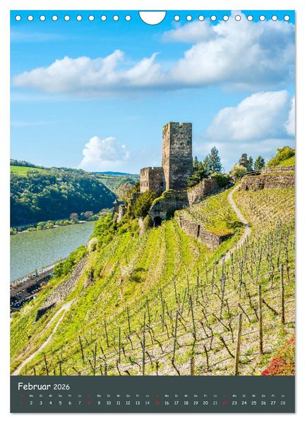Produktbild: Burgen am Mittelrhein (Wandkalender 2026 DIN A4 hoch), CALVENDO Monatskalender