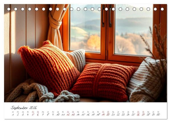 Produktbild: Wir lieben Wolle und Gem&uuml;tlichkeit (Tischkalender 2026 DIN A5 quer), CALVENDO Monatskalender