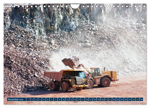 Produktbild: Bergbau - Die Faszination der riesigen Maschinen (Wandkalender 2026 DIN A4 quer), CALVENDO Monatskalender