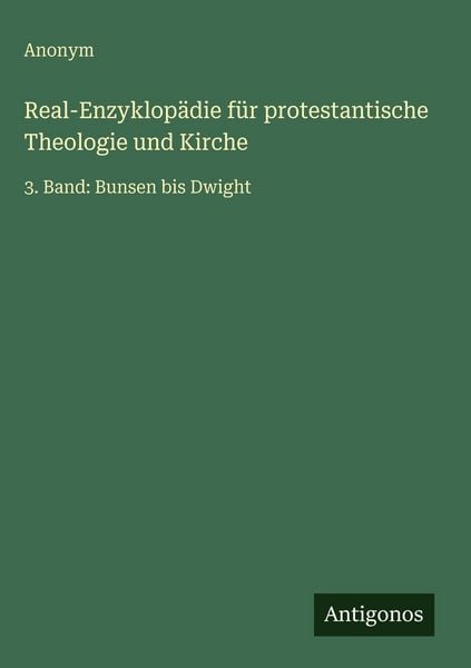 Produktbild: Real-Enzyklop&auml;die f&uuml;r protestantische Theologie und Kirche