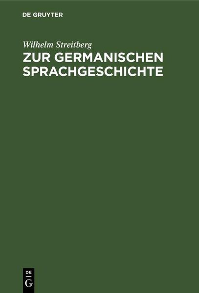 Produktbild: Zur germanischen Sprachgeschichte