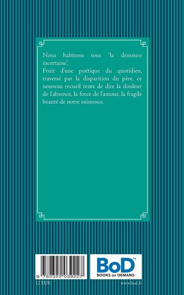 Produktbild: La demeure incertaine