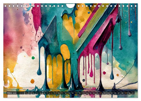 Produktbild: Spiel der Farben und Formen (Wandkalender 2026 DIN A4 quer), CALVENDO Monatskalender