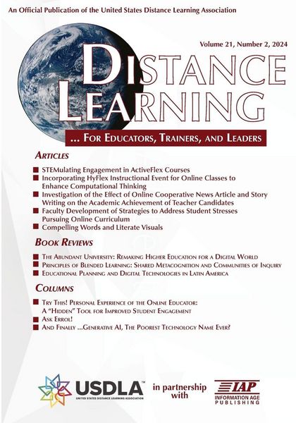 Produktbild: Distance Learning Vol 21 Issue 2
