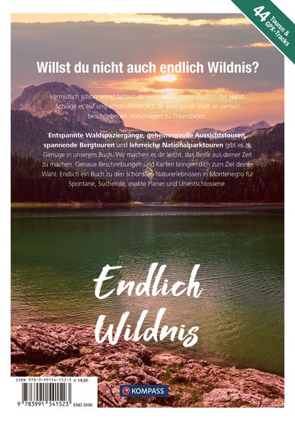 Produktbild: KOMPASS Endlich Wildnis - Montenegro