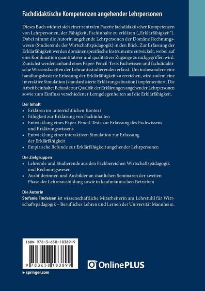 Produktbild: Fachdidaktische Kompetenzen angehender Lehrpersonen