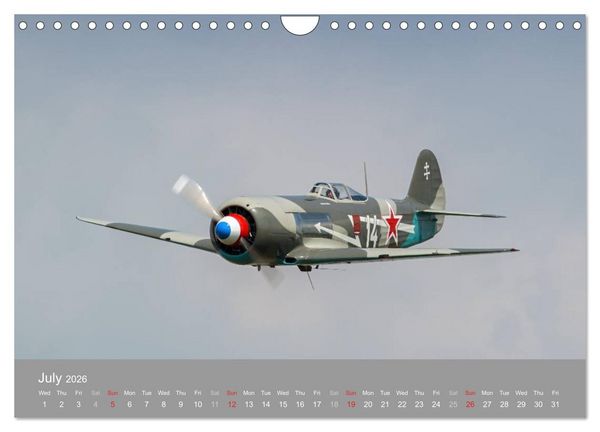 Produktbild: The Flying Legends (Wall Calendar 2026 DIN A4 landscape), CALVENDO 12 Month Wall Calendar