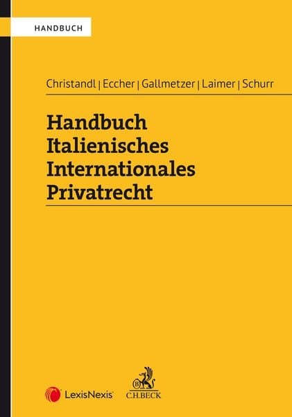 Produktbild: Handbuch Italienisches Internationales Privatrecht